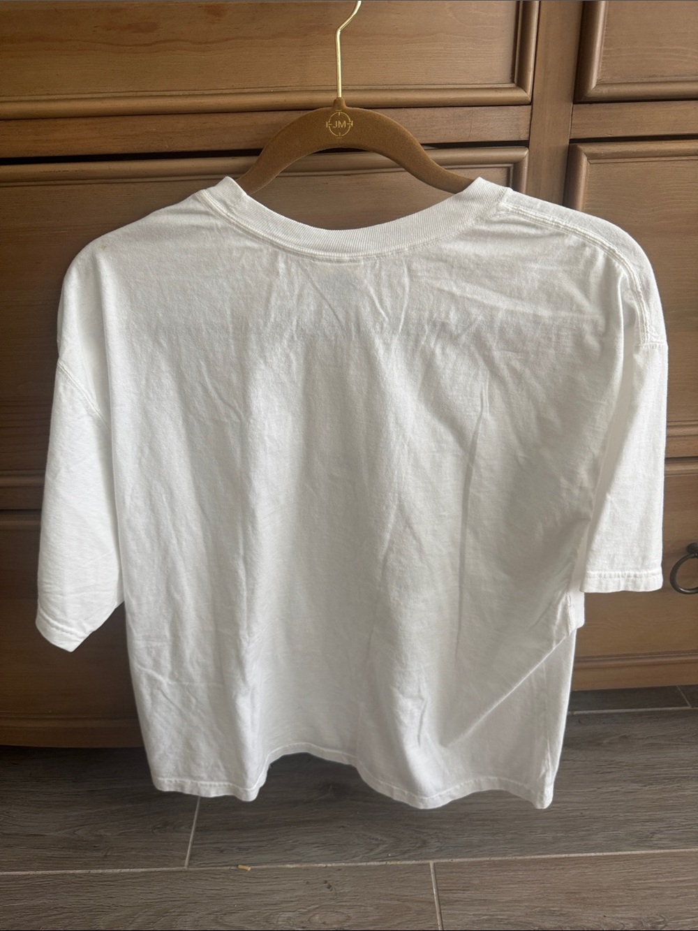 Comfort Colors White Nantucket ACK Short Sleeve Tee with Navy and Red Graphic - Picture 4 of 6